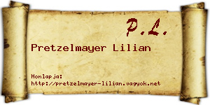 Pretzelmayer Lilian névjegykártya